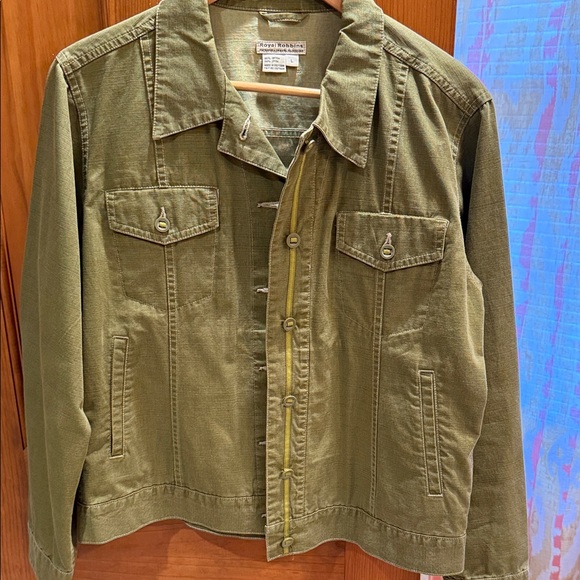 Royal Robbins Casual Olive Green Canvas Jacket - Picture 1 of 4